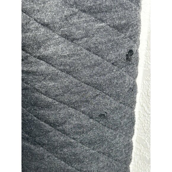 Marine Layer Hoodie Mens Large Gray Quilted Full Zip YKK Drawstring Sweatshirt - Picture 4 of 12